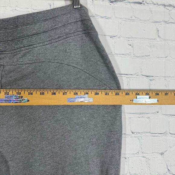 Athleta Joggers Women XL Gray Drawstring Stretch Pull On Activewear Leggings - Picture 10 of 12